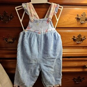 Charming Kids Overalls with Floral Accents